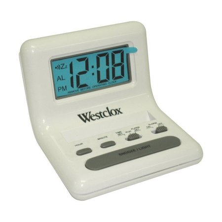 WESTCLOX Westclox Celebrity Glo-Clox Black Compact Travel Alarm Clock 47538A 47539A